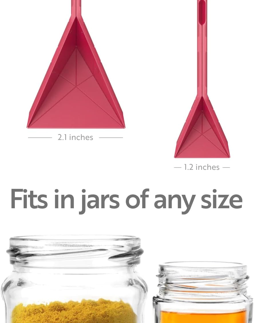 Flat 3-in-1 Folding Measuring Spoons 2 Spoons fold into 6 Sizes Magnetic DuraBend Tech lasts 100k+ folds LeakProof for Wet & Dry Gift Packaging Baking