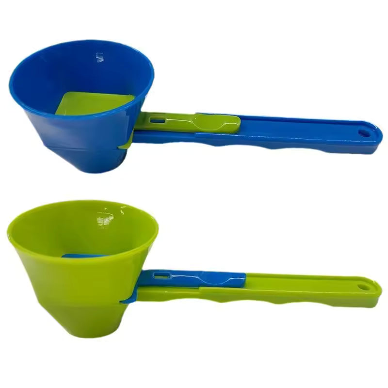 Mess-Free Protein Powder Scoop Sliding Funnel Measuring Spoonfor Supplement Kitchen Gadget